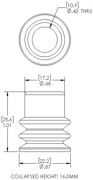 Vacmotion Usa Product B Mm Bellows Fda Silicone