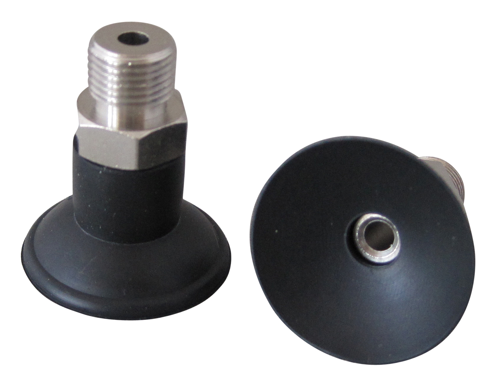VacMotion USA product: 082515A - 25mm flat NBR suction cup with G1/8 male  fitting