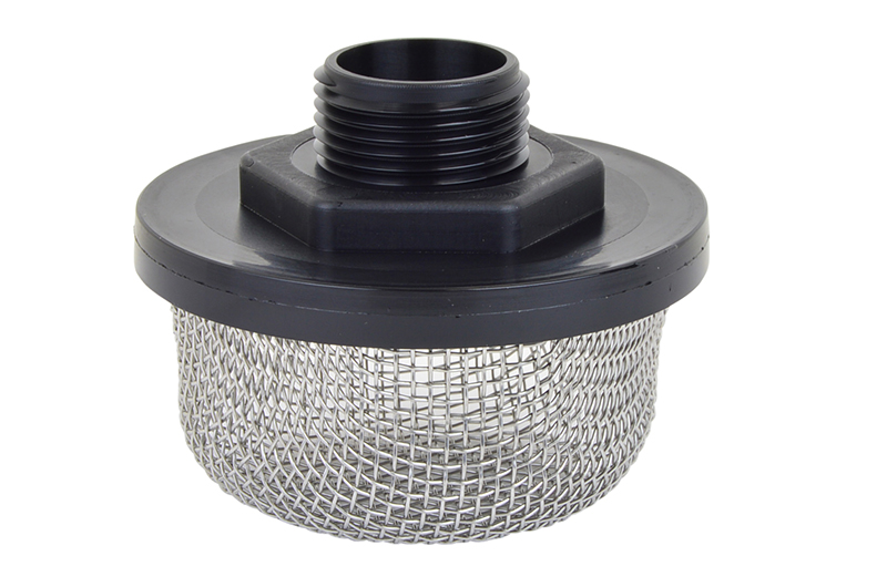 VacMotion USA product: 20497 - 1 MNPT Nylon suction line strainer, 10 mesh