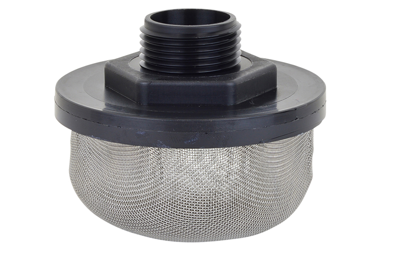 VacMotion USA product: 20499 - 1 MNPT Nylon suction line strainer, 30 mesh