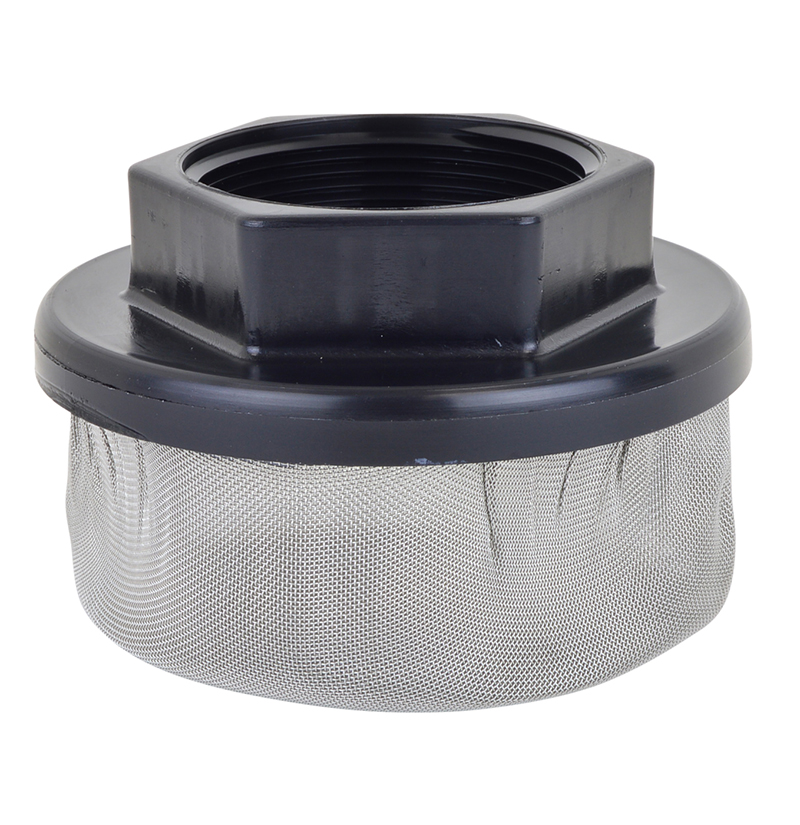 VacMotion USA product: 20524 - 2 FNPT Nylon suction line strainer, 40 mesh