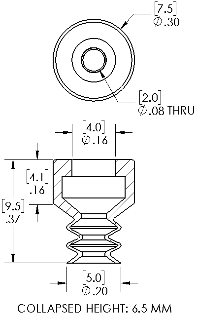 2.5 Bellows Vacuum Cups and Suction Cups For Horizontal and Vertical  Handling of Concave and Convex Surfaces