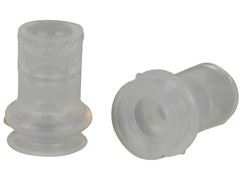 VacMotion USA product: V-ZP08BS - 8mm Silicone single bellows suction cup